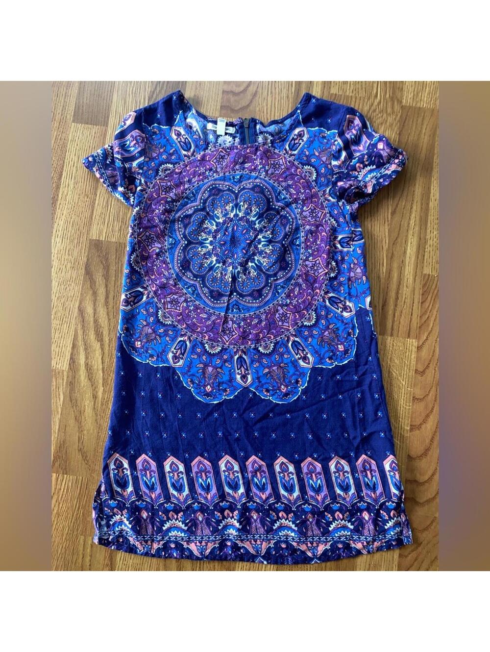 Billabong Blue and Purple Mandala Dress